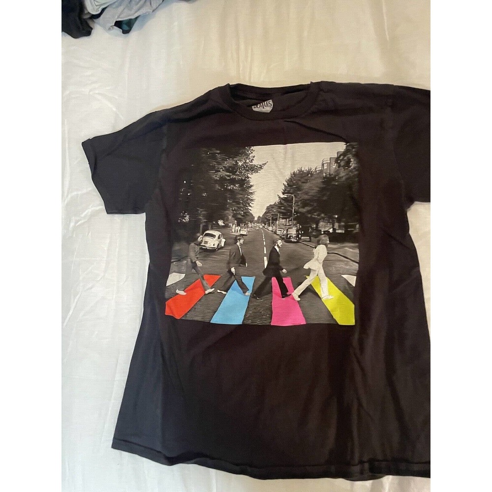Beatles Abbey Road Vintage Music Tour Band Tee T Shirt Pop 1990s Med
